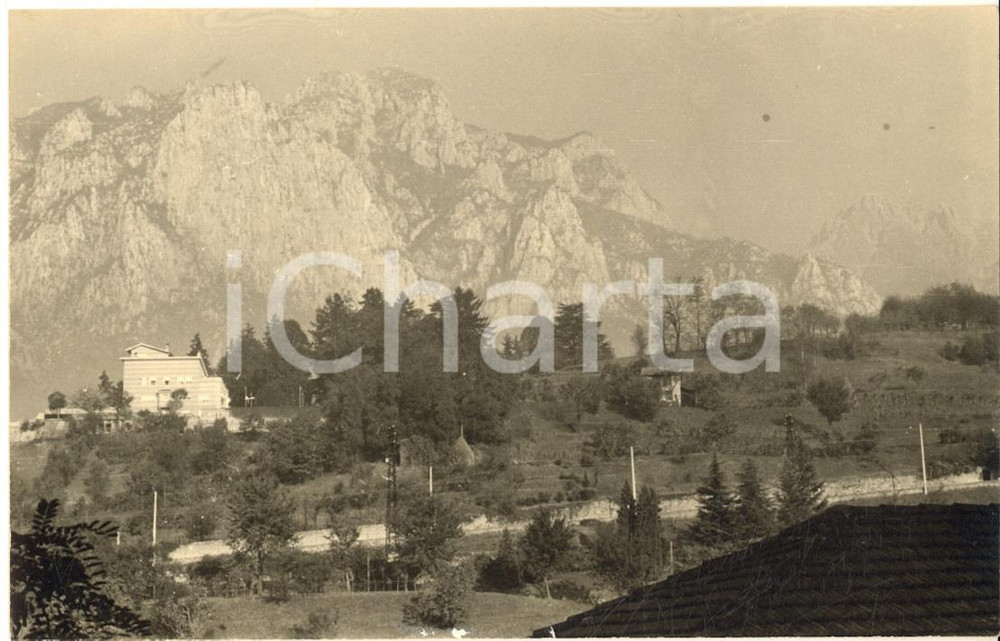 1961 LECCO Veduta con il Palazzotto di Don Rodrigo - Foto cartolina
