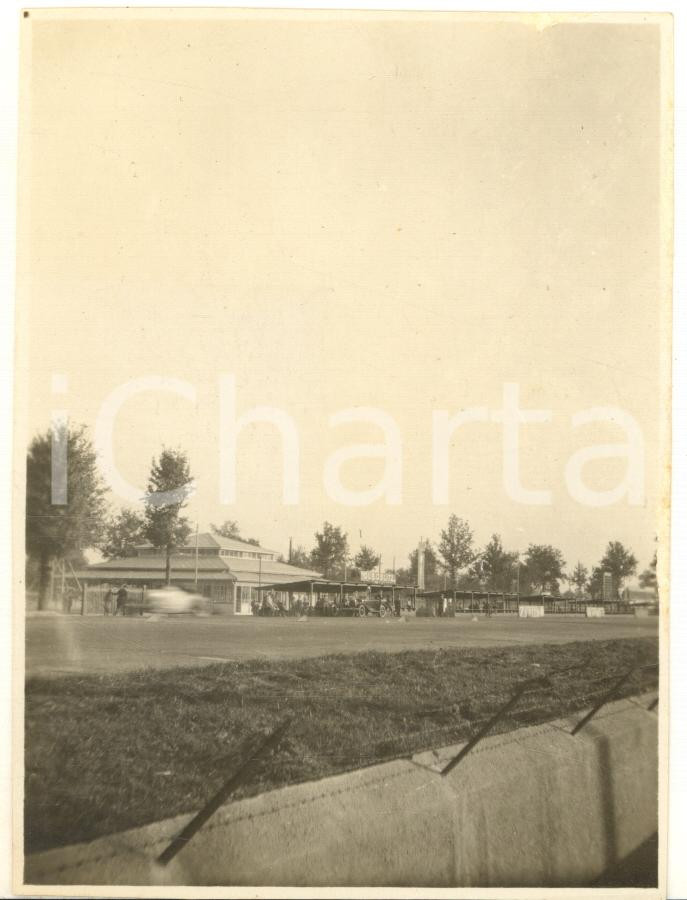 Fotografia d epoca originale 1924 MONZA Autodromo Nazionale  Veduta con le auto  Foto 8x11 cm 1