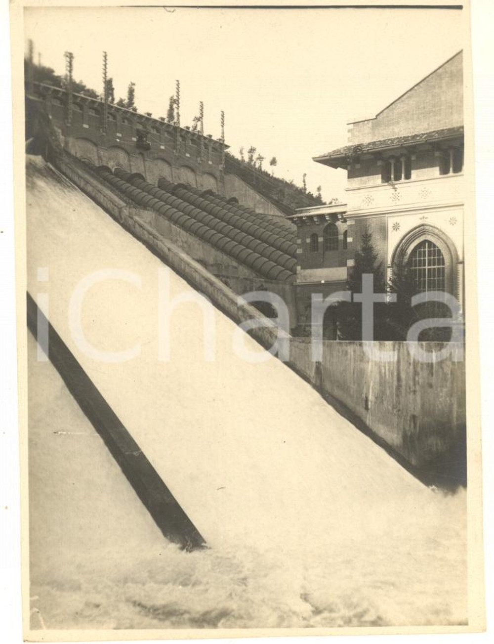 1925 PORTO D'ADDA - Centrale idroelettrica ESTERLE - Dettaglio - Foto 8x12