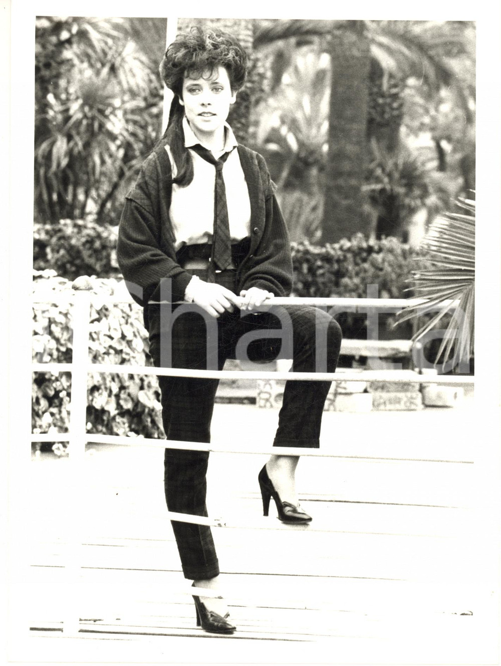 1985 FESTIVAL DI SANREMO Cinzia CORRADO Ritratto - Foto 17x24 cm (1) Fotografia di agenzia.  GOOD/buono  FORMATO: 24x17 originale e autentica 1