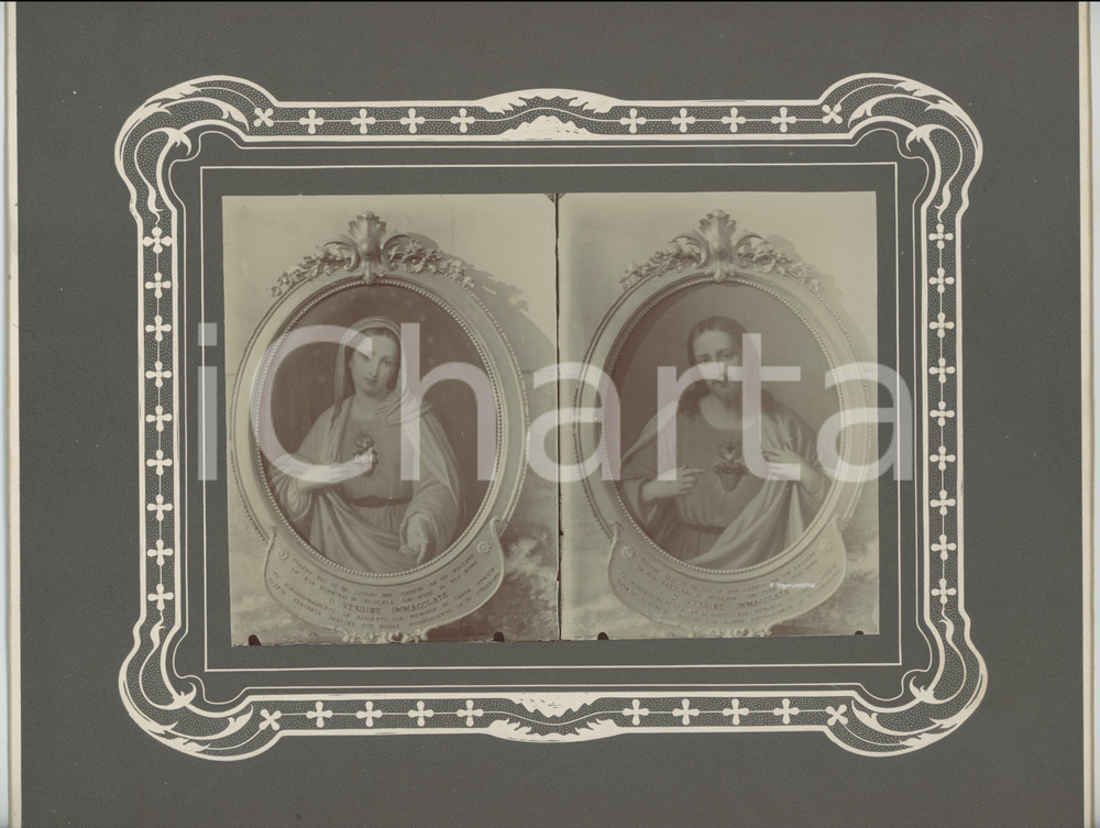 1966 ITALIA Ex voto per bambina caduta dal balcone *Fotografia 28x23 cm