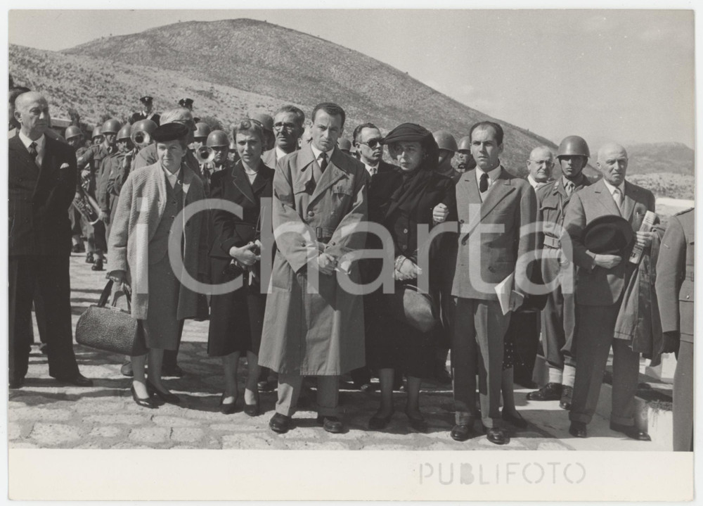 1965 BERGAMO Inaugurazione monumento al generale Umberto Utili (2) Foto 18x13