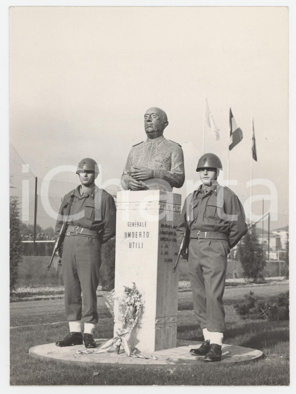 1965 BERGAMO Inaugurazione monumento al generale Umberto Utili - Foto 13x18