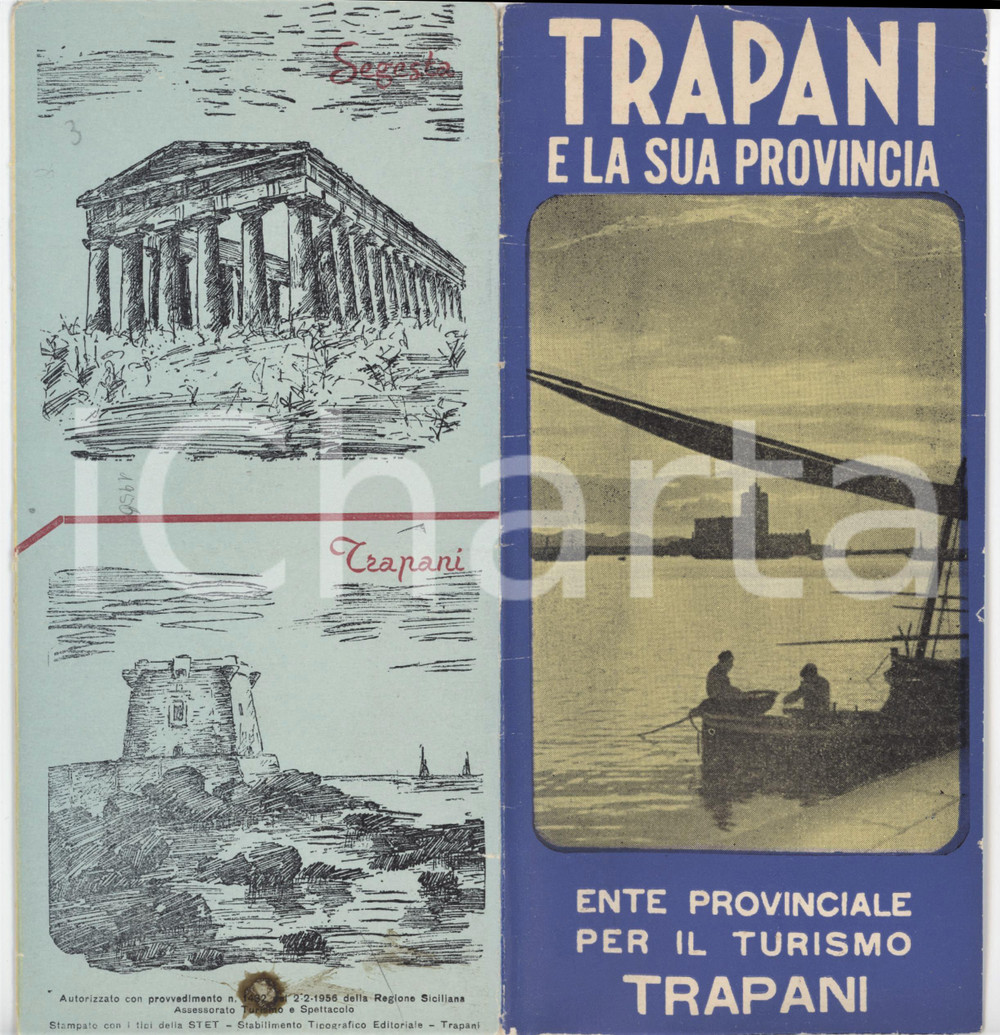 1956 TURISMO - TRAPANI e la sua provincia - Opuscolo ILLUSTRATO