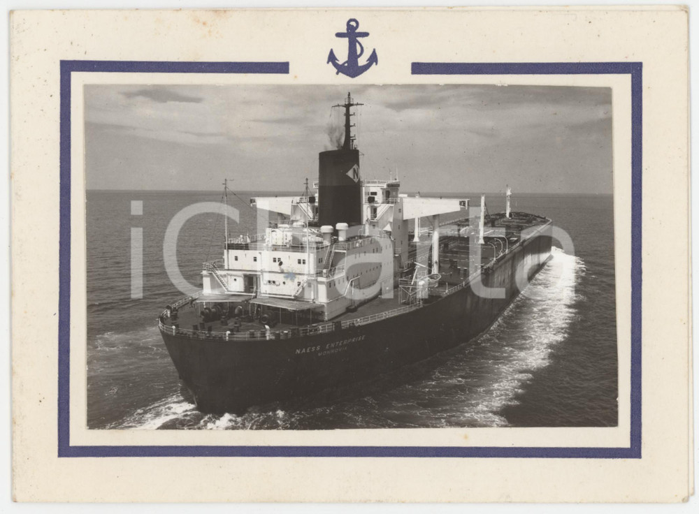 1970 ca MONROVIA (LIBERIA) NAESS ENTERPRISE - Biglietto di auguri VERA FOTO