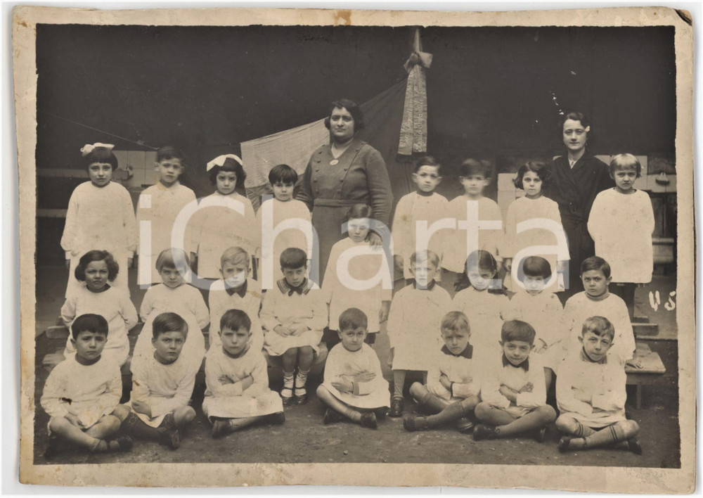 1930 ca MILANO VIGENTINA Asilo Infantile Comunale - Classe - Foto A. PORCELLI