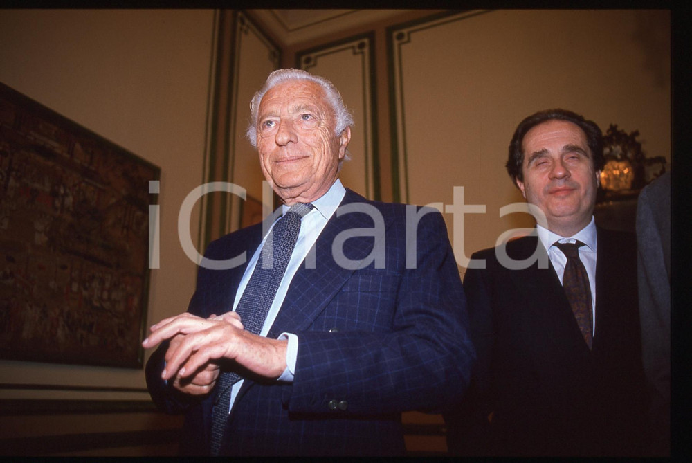 35mm vintage slide* 1995ca * Ritratto di Gianni AGNELLi