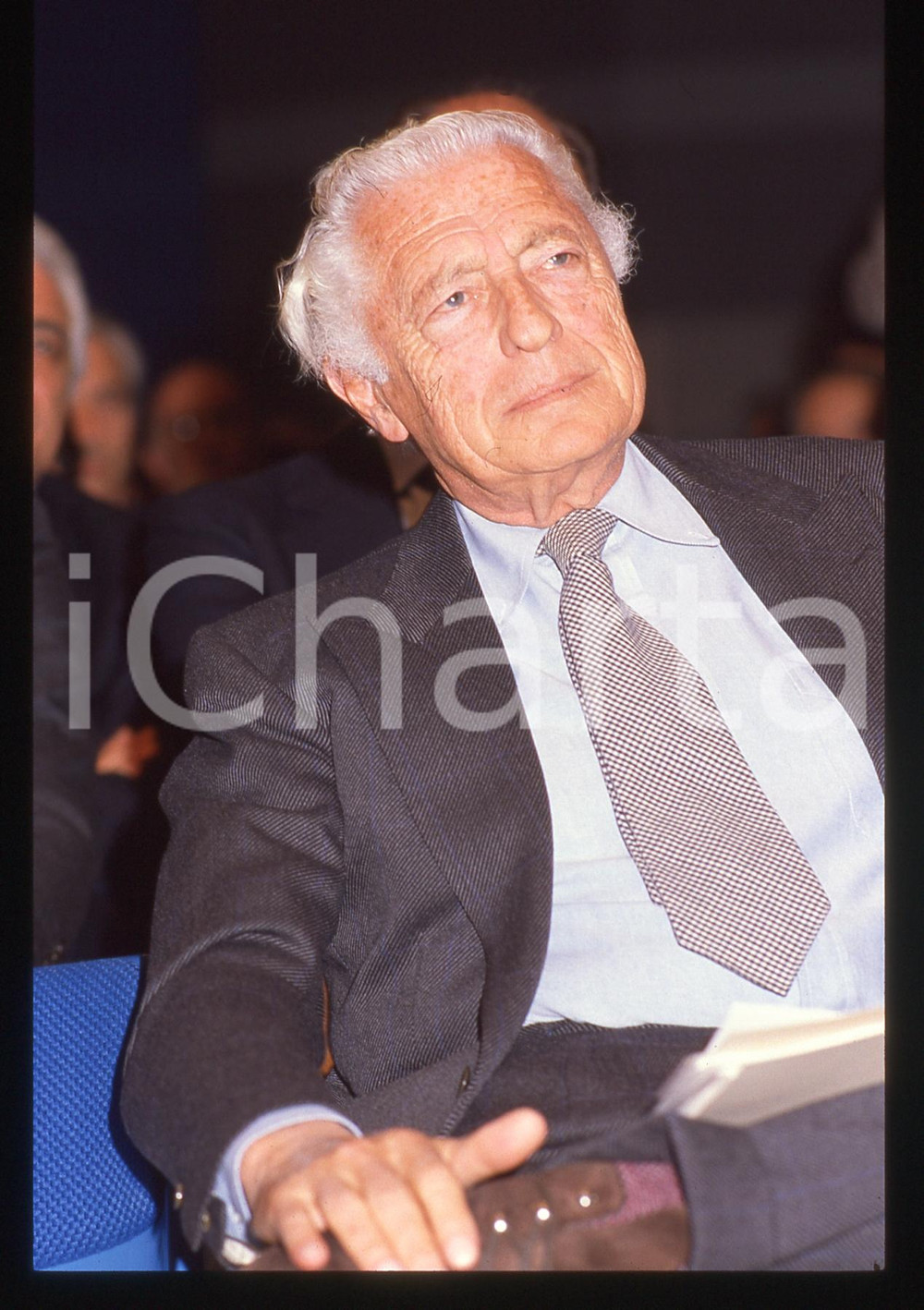 35mm vintage slide* 1995ca Ritratto di Gianni AGNELLI (1)