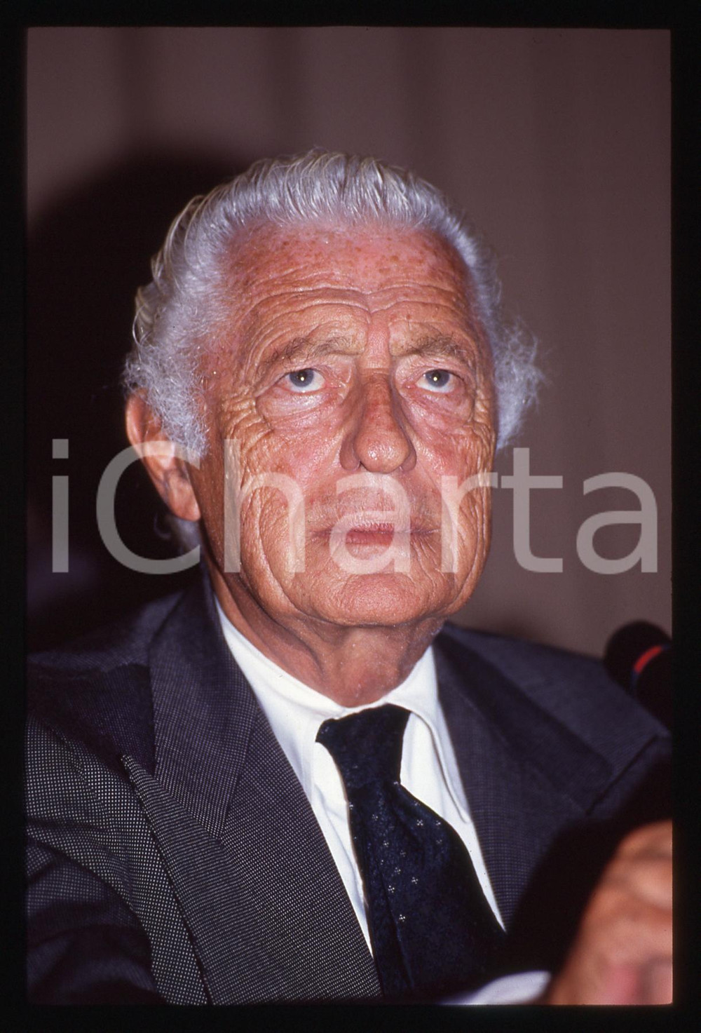 35mm vintage slide* 1995ca Ritratto di Gianni AGNELLI (2)