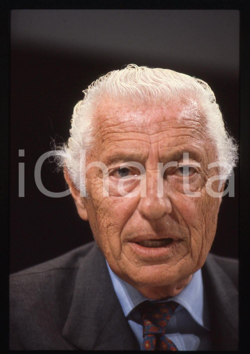 35mm vintage slide* 1995ca Ritratto di Gianni AGNELLI (12)