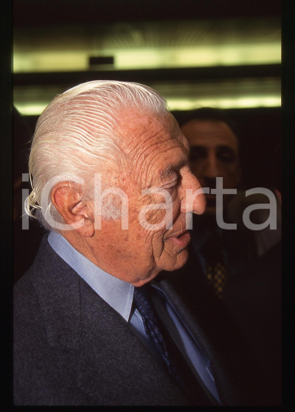 35mm vintage slide* 1995ca Gianni AGNELLI ritratto di profilo (4)