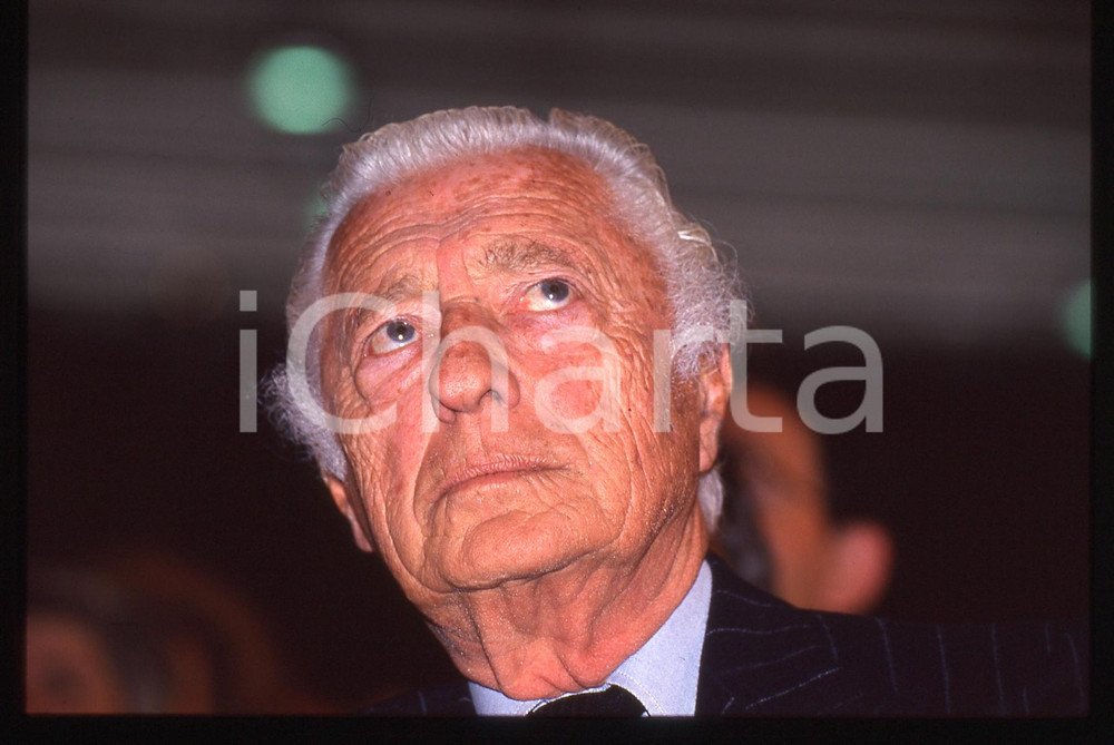 Fotografia d epoca originale 35mm vintage slide 1995ca Ritratto di Gianni AGNELLI 32 1