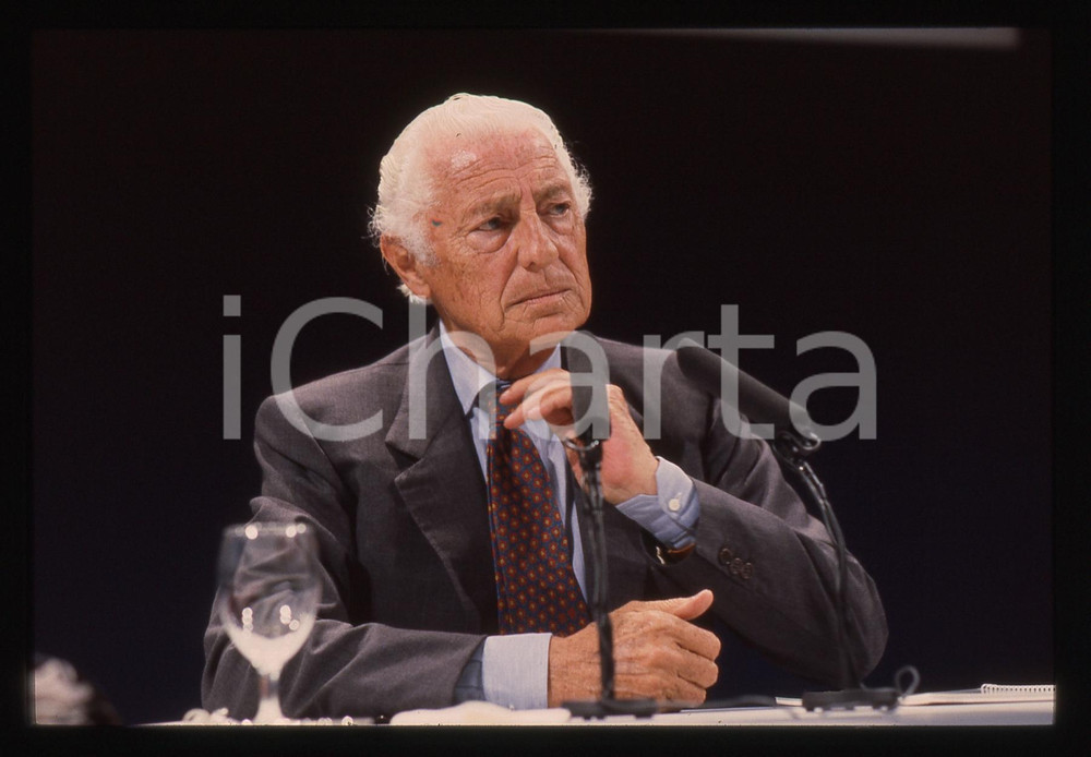 35mm vintage slide* 1995ca Ritratto di Gianni AGNELLI (100)