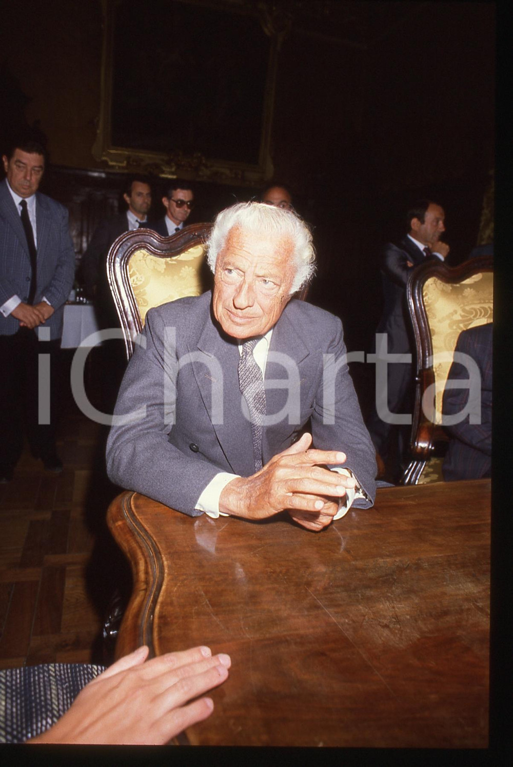 35mm vintage slide* 1990ca Ritratto di Gianni AGNELLI  (1) *