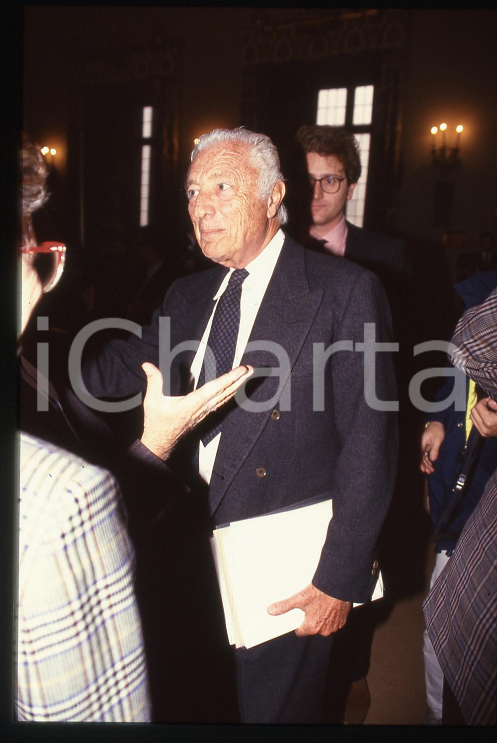 35mm vintage slide* 1995ca Torino (?) Gianni AGNELLI ritratto (3)
