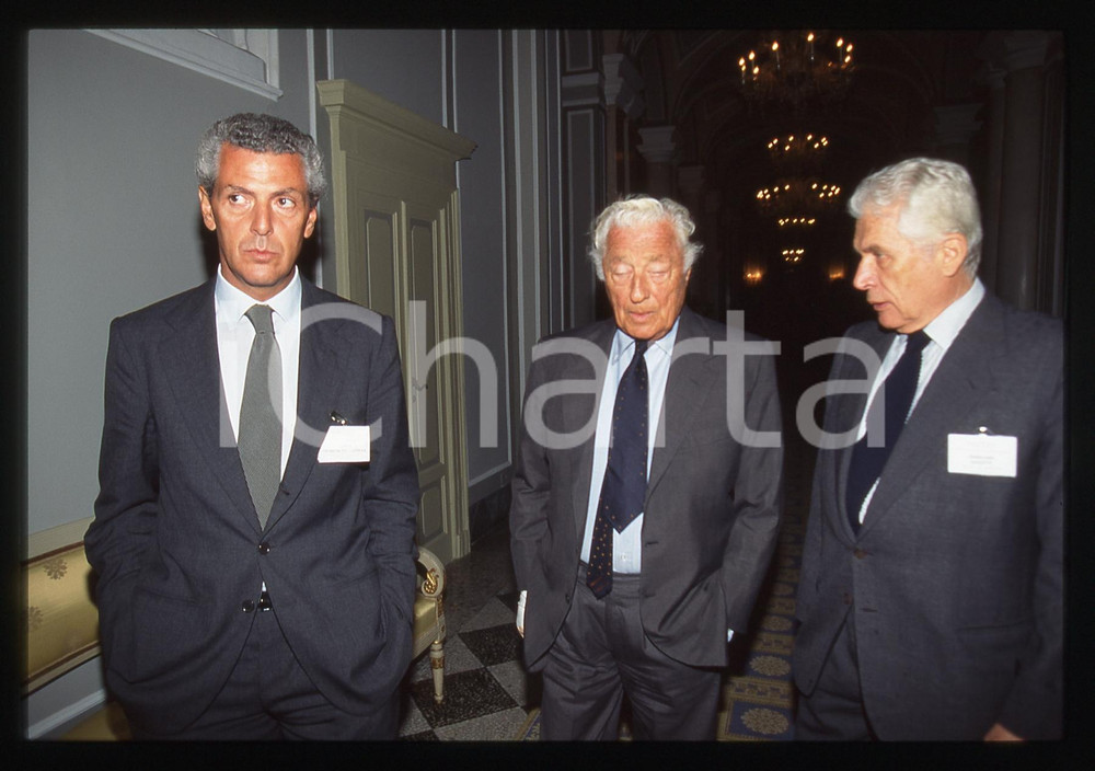 35mm vintage slide* 1995ca VILLA D'ESTE Gianni AGNELLI Marco TRONCHETTI PROVERA