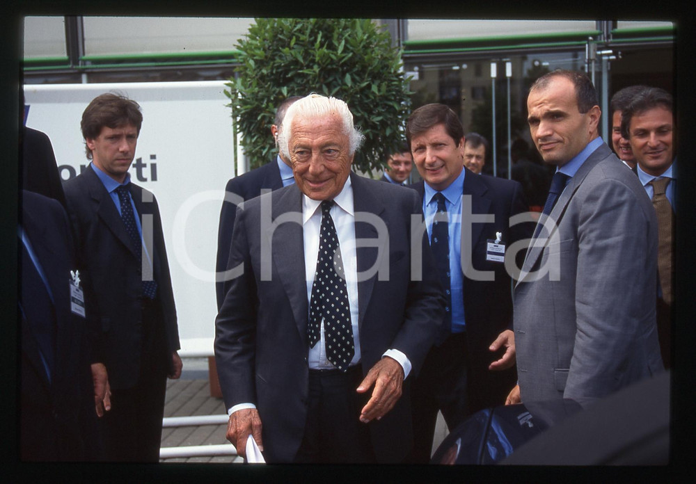 35mm vintage slide* 1995ca TORINO LINGOTTO Gianni AGNELLI ritratto (2)