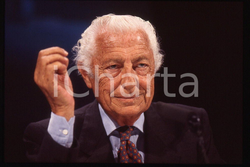 35mm vintage slide* 1995ca Ritratto di Gianni AGNELLI (87)