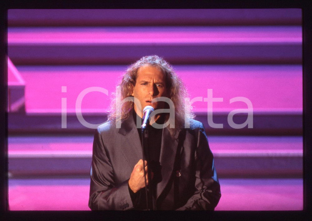 35mm vintage slide* 1996 - FESTIVAL DI SANREMO - Michael BOLTON sul palco (18)