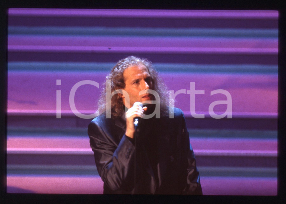 35mm vintage slide*1996 - FESTIVAL DI SANREMO - Michael BOLTON sul palco (35) 