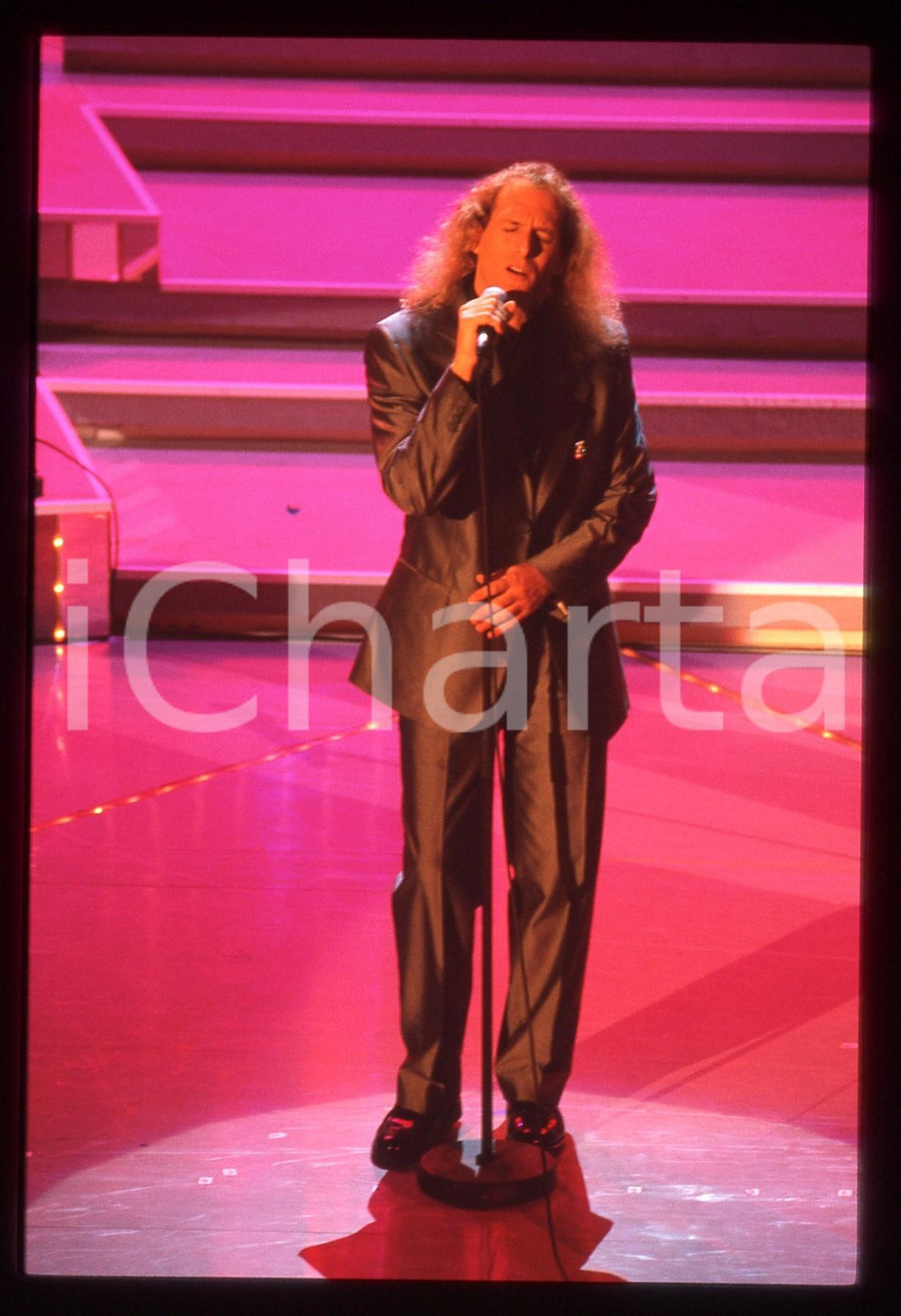 35mm vintage slide*1996 - FESTIVAL DI SANREMO - Michael BOLTON sul palco (54) 