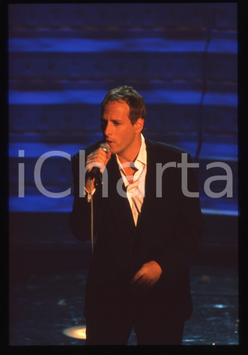 35mm vintage slide* 2000ca -Michael BOLTON durante un'esibizione (2)