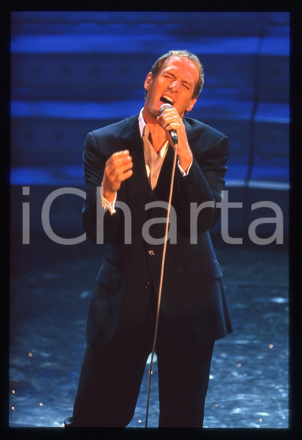 35mm vintage slide* 2000ca -Michael BOLTON durante un'esibizione (5)