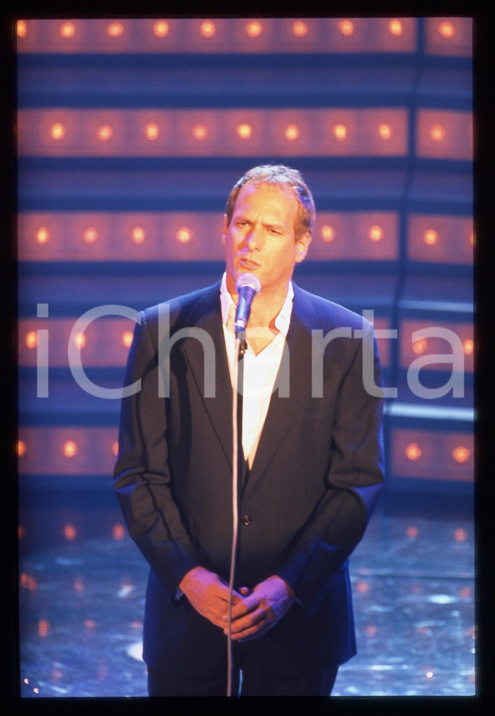 35mm vintage slide* 2000ca -Michael BOLTON durante un'esibizione (12)
