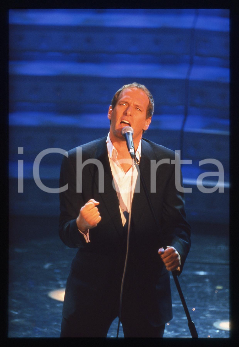 35mm vintage slide* 2000ca -Michael BOLTON durante un'esibizione (16)