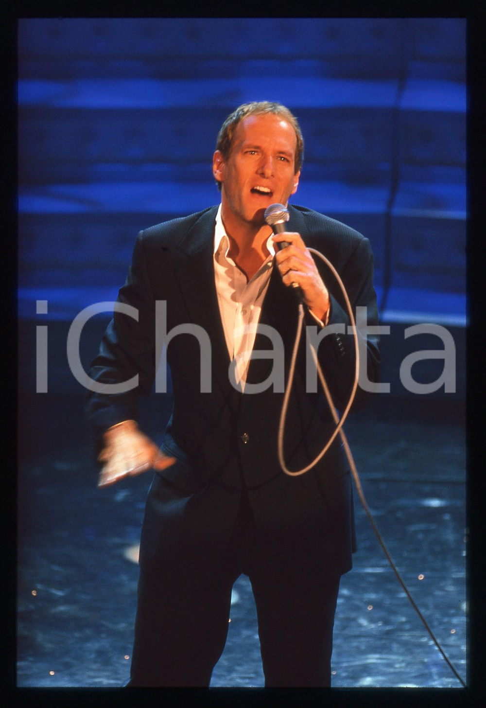 35mm vintage slide* 2000ca -Michael BOLTON durante un'esibizione (17)