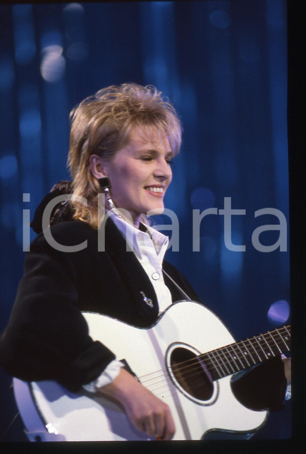35mm vintage slide* 1990 - FESTIVAL DI SANREMO Lena BIOLCATI sul palco (6)