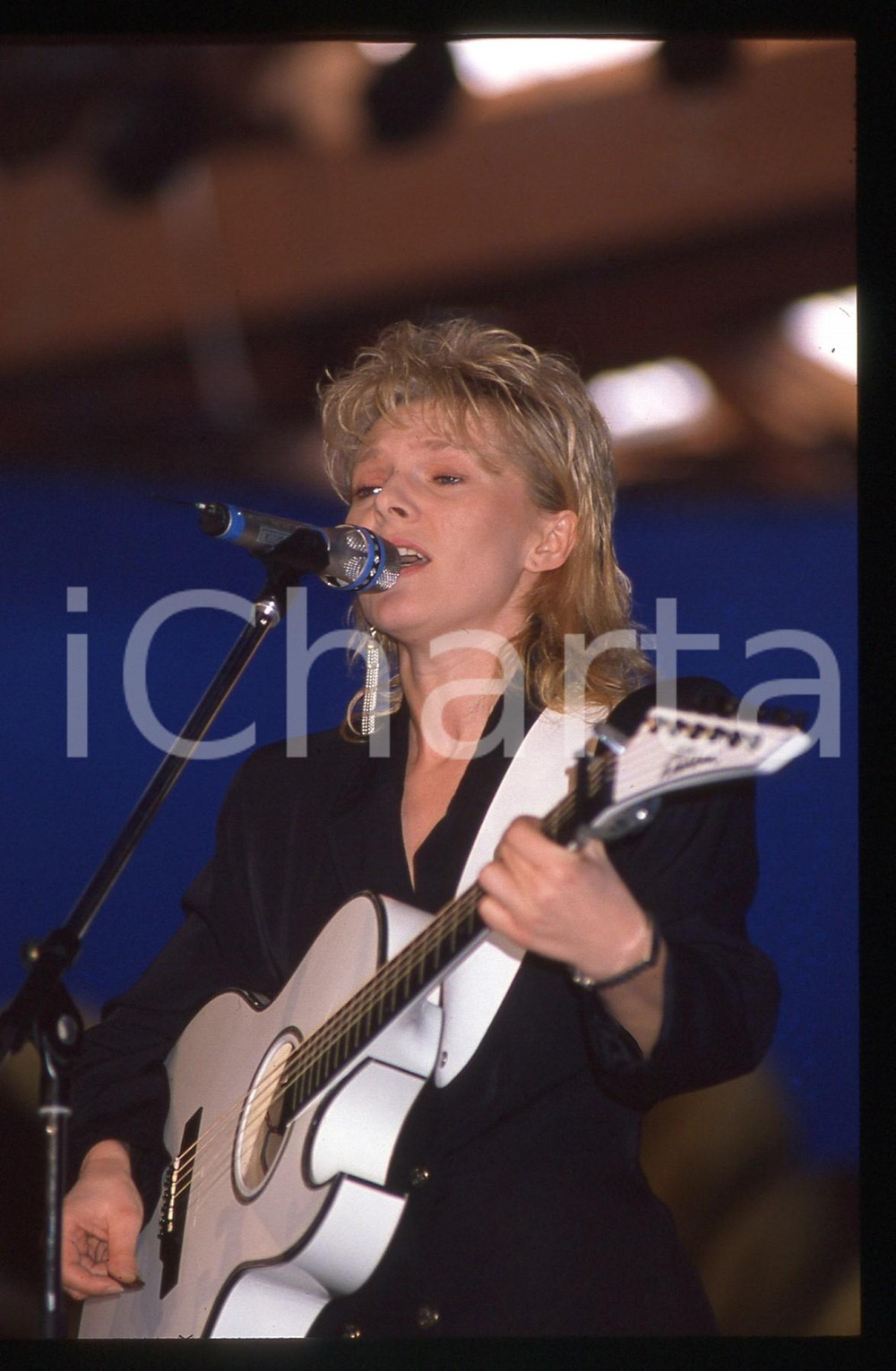 35mm vintage slide* 1990 - FESTIVAL DI SANREMO Lena BIOLCATI sul palco (10)