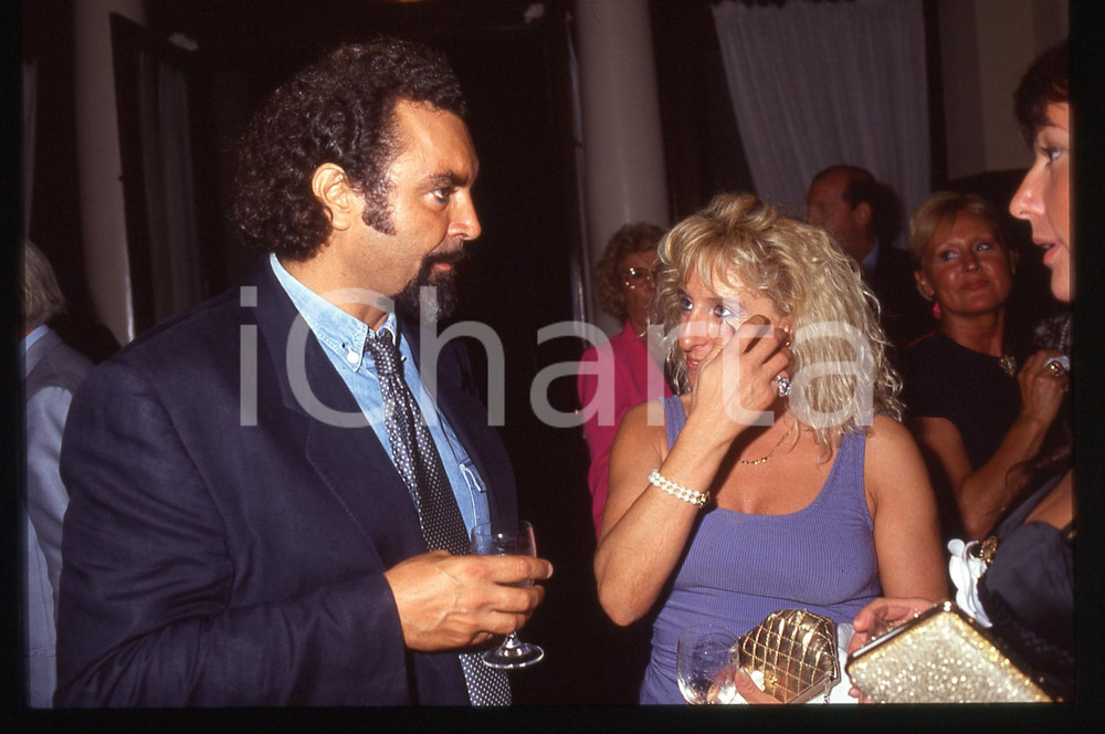 35mm vintage slide* 1995ca Diego ABATANTUONO ritratto ad un evento (4)