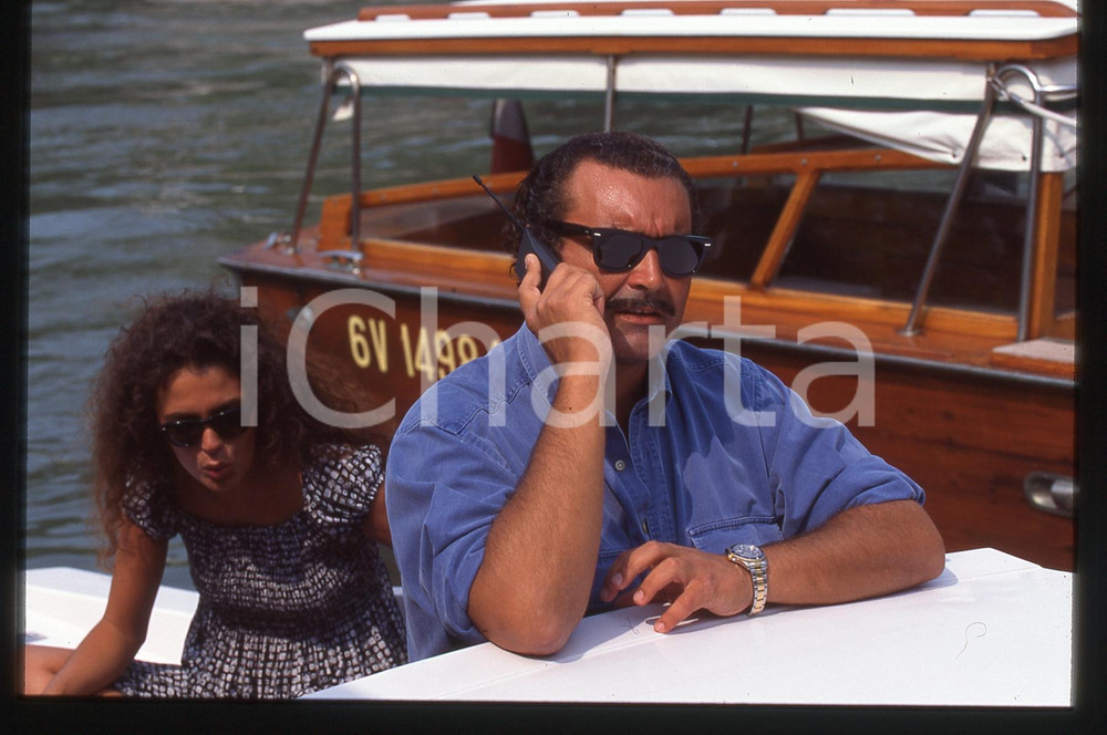 35mm vintage slide* 1990ca Diego ABATANTUONO con Giulia BEGNOTTI