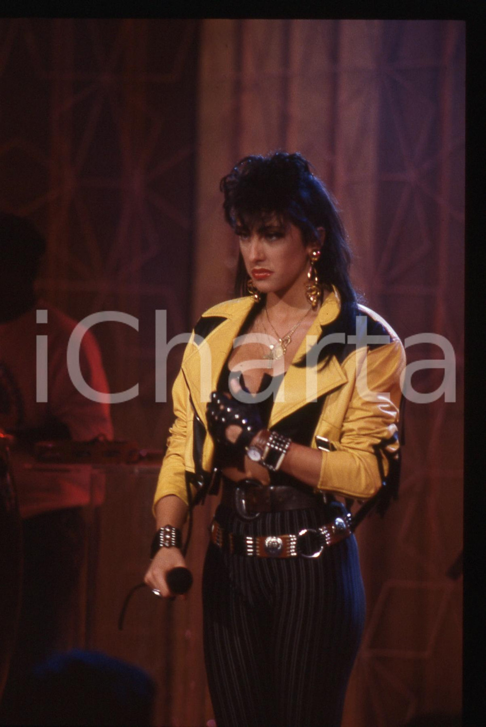 Fotografia d epoca originale 35mm vintage slide 1990ca Sabrina SALERNO ritratto 2 1
