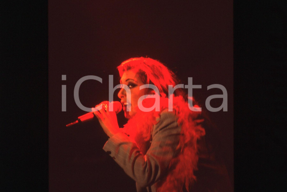 35mm vintage slide* 1990ca Sabrina SALERNO in concerto (163)