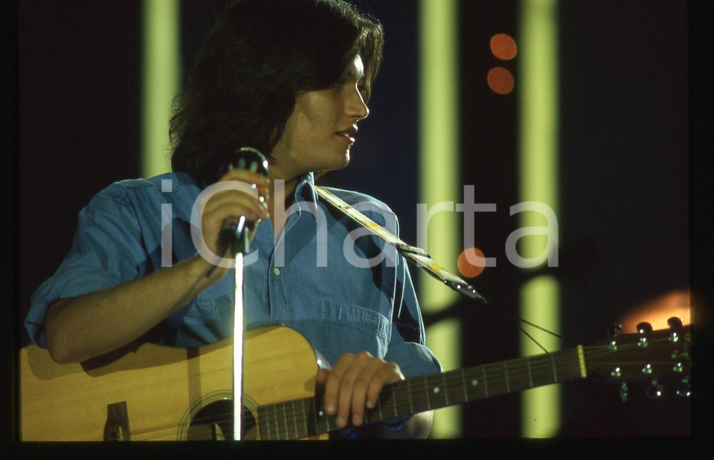 35mm vintage slide* 1990ca Cristiano DE ANDRE' in concerto (5)