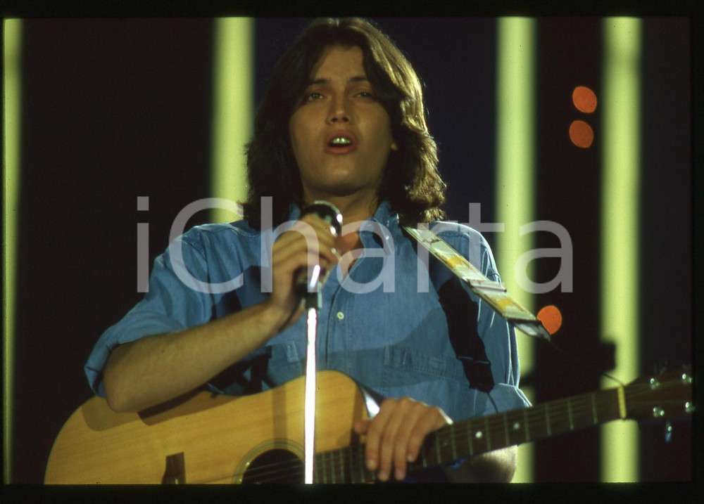 35mm vintage slide* 1990ca Cristiano DE ANDRE' in concerto (7)