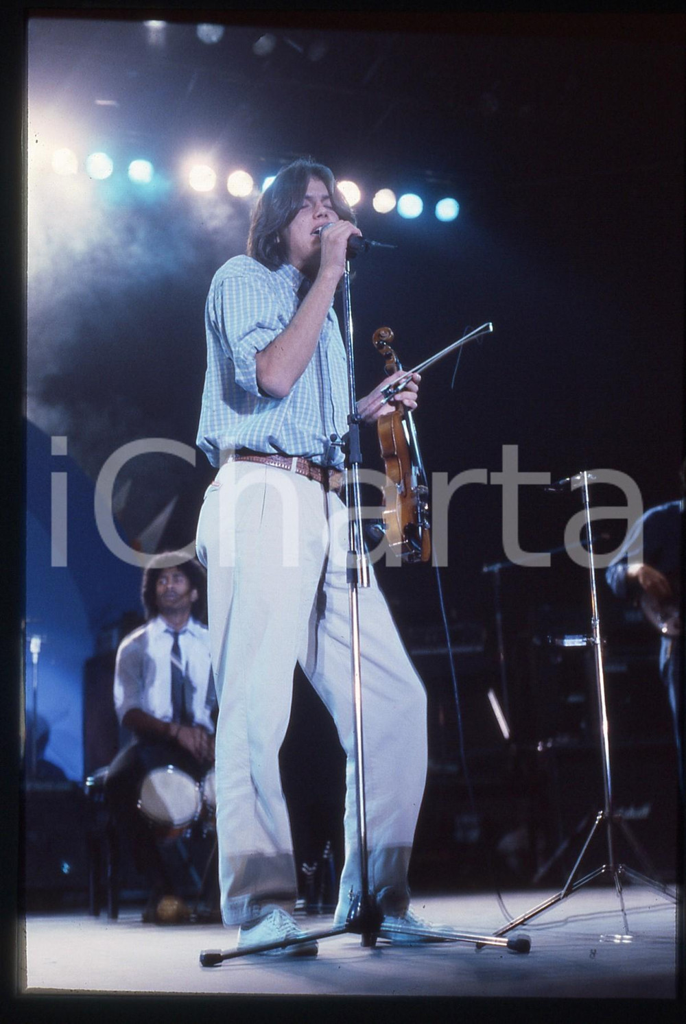 35mm vintage slide* 1990ca Cristiano DE ANDRE' in concerto (8)