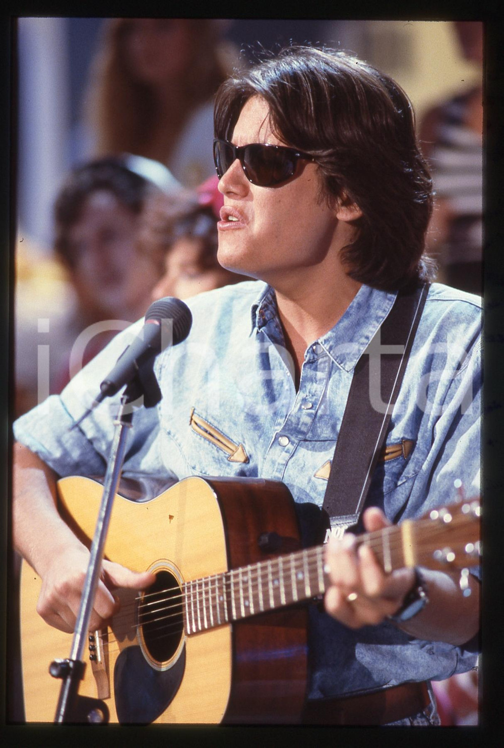 35mm vintage slide* 1990ca Cristiano DE ANDRE' in concerto (11)