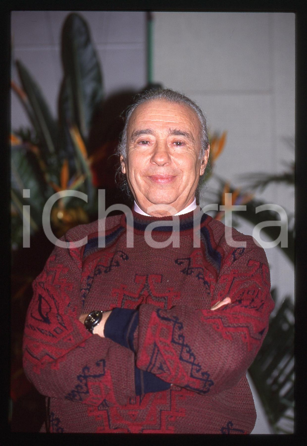 Fotografia d epoca originale 35mm vintage slide 1996 ritratto di Umberto BINDI 1