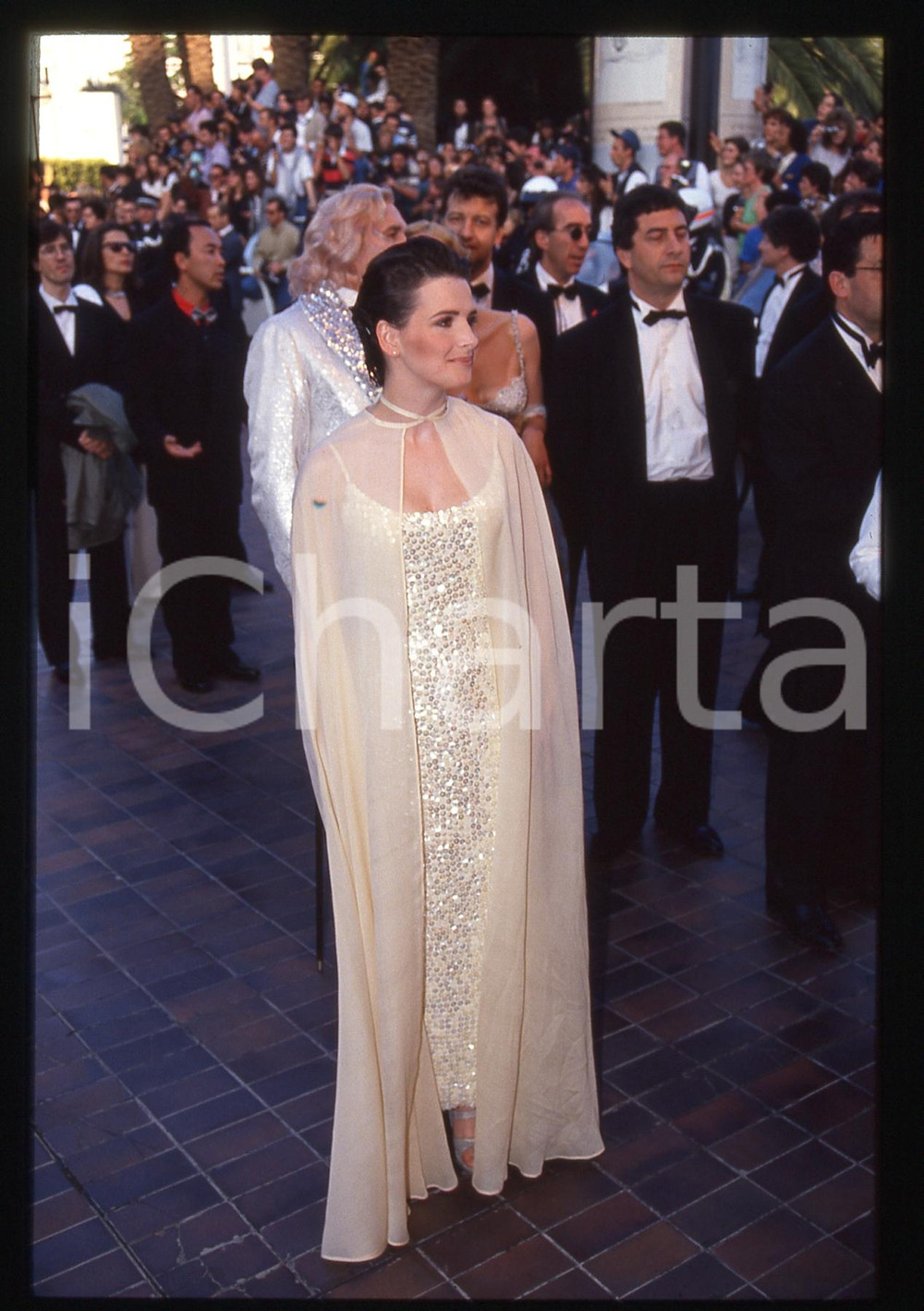 35mm vintage slide* 1995ca Juliette BINOCHE  ad una cerimonia (3)