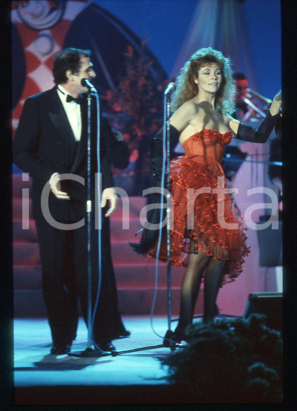 35mm vintage slide* 1986 FESTIVAL DI VIAREGGIO MELU' & GINO Gino SANTERCOLE (3)