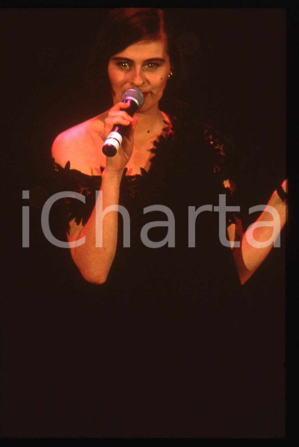 35mm vintage slide* 1990ca Lisa STANSFIELD in concerto (3)