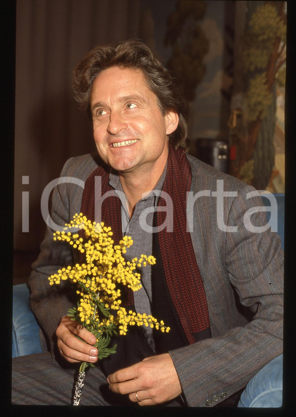 35mm vintage slide* 1985ca Michael DOUGLAS ritratto (1)