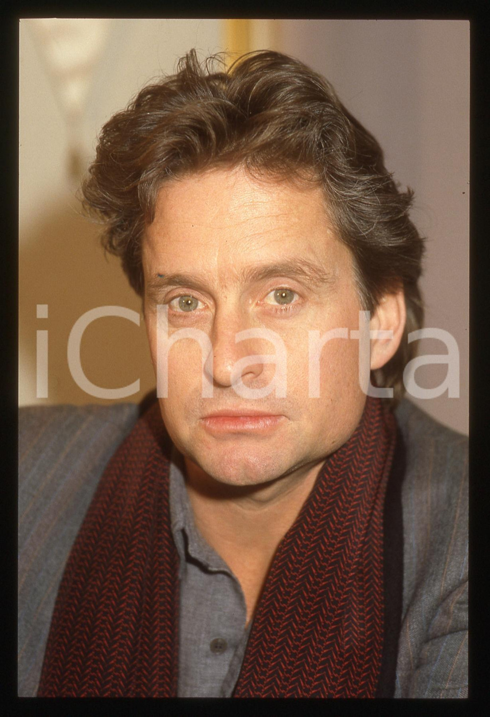 35mm vintage slide* 1985ca Michael DOUGLAS ritratto (4)