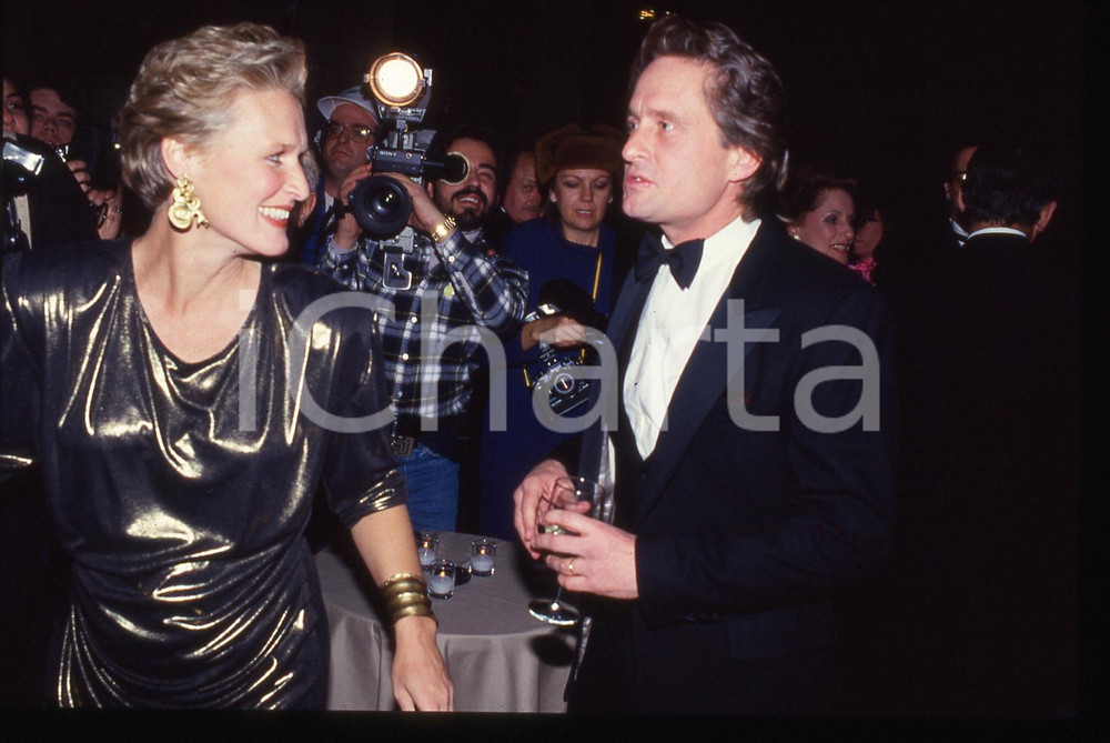 35mm vintage slide* 1988 Michael DOUGLAS con Glenn CLOSE 