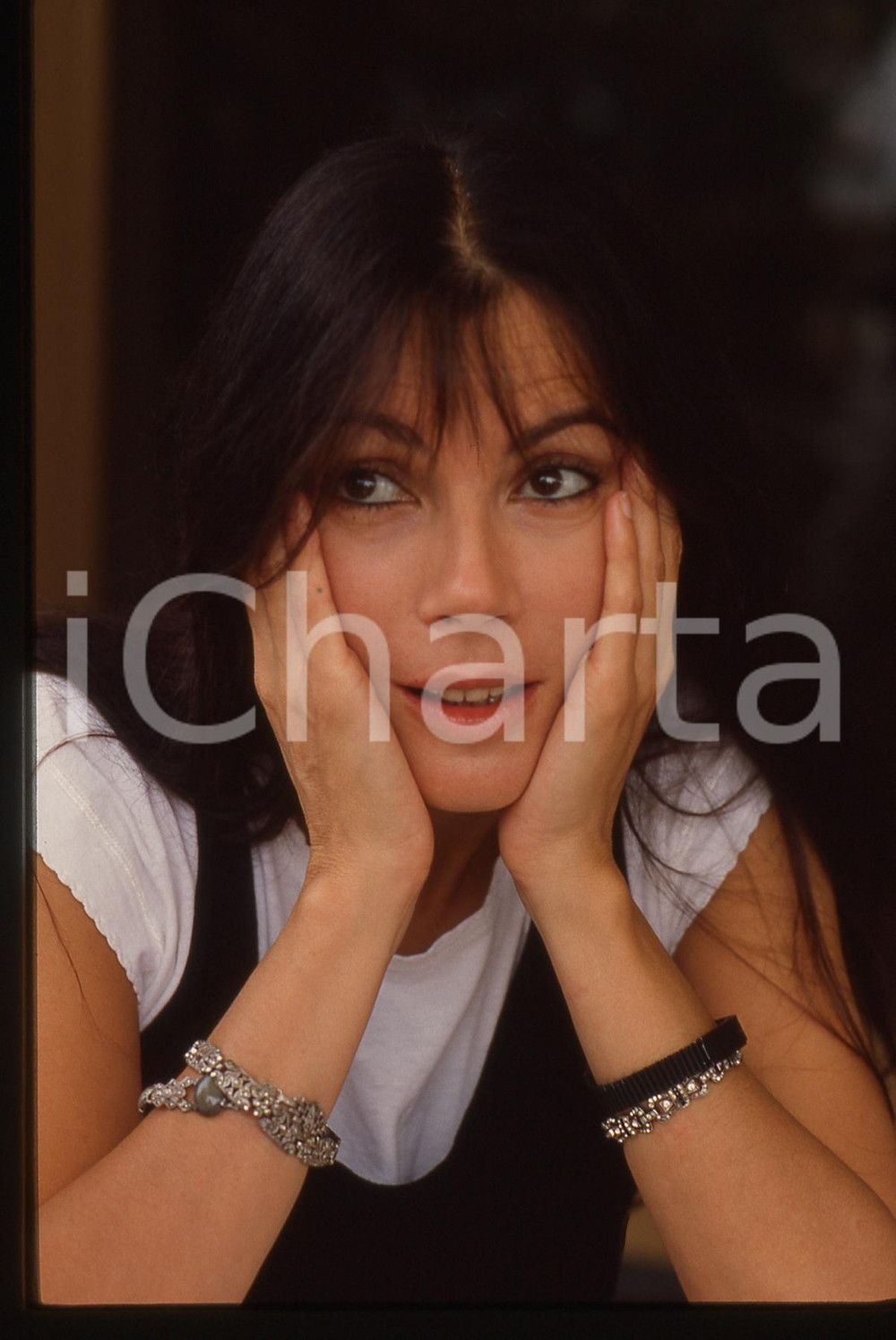 35mm vintage slide* 1985ca ITALIA - Carole LAURE - ritratto dell'artista (7)