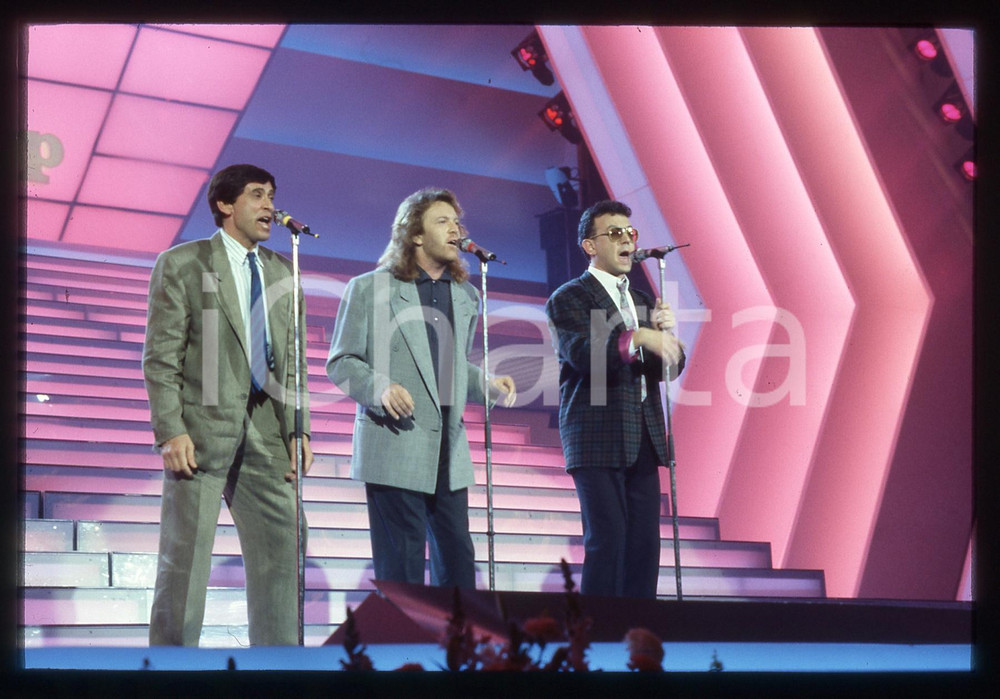 35mm vintage slide* 1987 FESTIVAL DI SANREMO Gianni MORANDI Enrico RUGGERI (4)