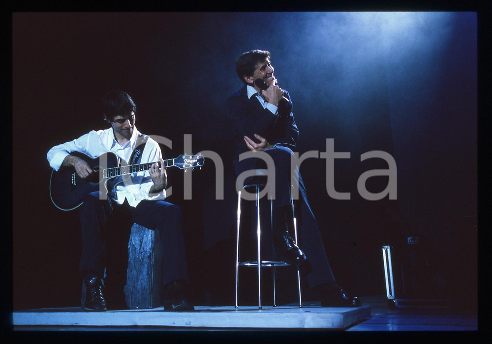 35mm vintage slide* 1995ca Gianni MORANDI in concerto (7)